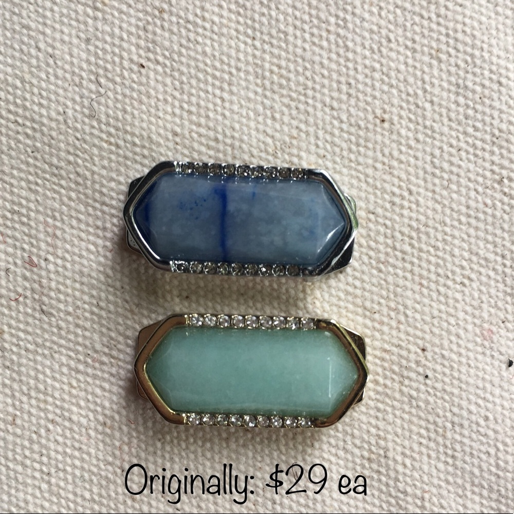 Stone focal point charms